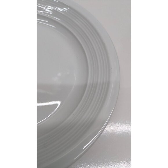 Syracuse China Lunar White 6 3/8" Galileo Plate Ribbed Edge - Picture 5 of 7